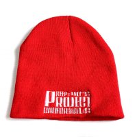 PROJECT ORIGINAL KNIT CAP レッド/ホワイト