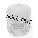 DECKY BANDANA MESH SNAPBACK CAP グレー/ブラック