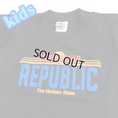 画像1: CALIFORNIA ナンバー kids TEE ブラック