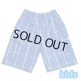 SHAKA Kids PLAID SHORT PANTS スカイブルー