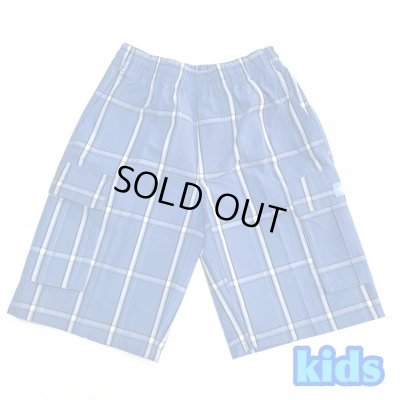 画像1: SHAKA Kids PLAID SHORT PANTS スカイブルー