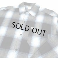 CALTOP OG CHECK SHIRT ネイビー/スカイブルー