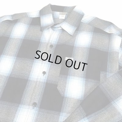 画像1: CALTOP OG CHECK SHIRT ネイビー/スカイブルー