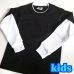 画像1: PRO5 KIDS L/S TEE ブラック/ホワイト (1)