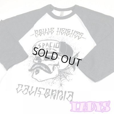 画像1: ESPACIO1839 Ladys Raglan TEE ホワイト/チャコールグレー