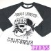 画像1: ESPACIO1839 Ladys Raglan TEE ホワイト/チャコールグレー (1)