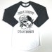 画像2: ESPACIO1839 Ladys Raglan TEE ホワイト/チャコールグレー (2)