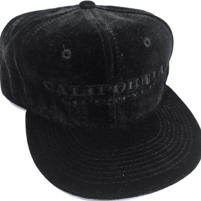 画像1: PROJECT ORIGINAL OLD Velor Snapback cap ブラック