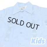 KIDS CUBA SHIRT ブルー