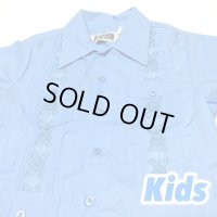 KIDS CUBA SHIRT ブルー