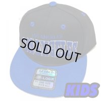 KIDS Los Angeles snapback cap ブラック/ロイヤルブルー