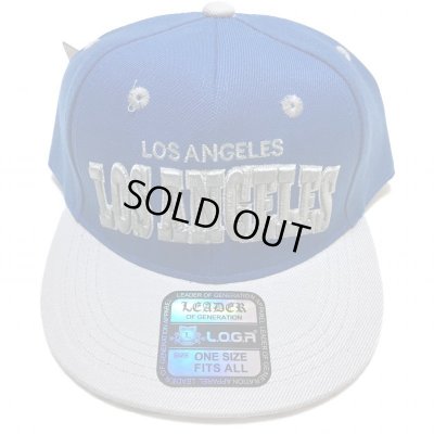 画像2: KIDS Los Angeles snapback cap ロイヤルブルー/グレー