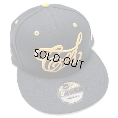 画像1: MISTER CARTOON CAL SCRIPT snapback ネイビー