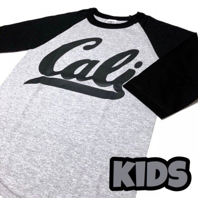 画像1: KIDS CALI LOGO ラグラン TEE