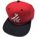 画像1: CALIFOGRIFO BIG LA SNAPBACK CAP レッド/ブラック (1)