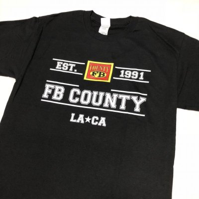 画像1: FB COUNTY  EST 1991 TEE ブラック