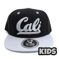 CALI KIDS CAP ブラック/ライトグレー