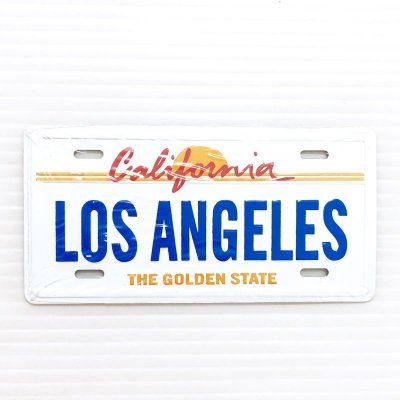 画像1: ロサンゼルス ミニライセンスプレート型マグネット