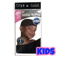 Kids STOCKING WAVE CAP ブラック