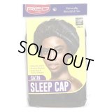 SATIN SLEEP CAP ブラック