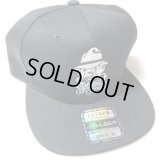 EstevanOriol LOGO SNAPBACK CAP ブラック/ホワイト