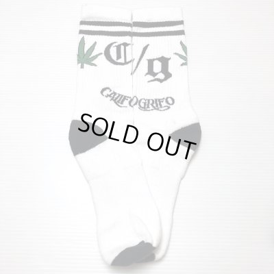 画像1: CALIFOGRIFO C/G weed SOX ホワイト