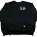 画像3: SRVNTZ LA Crewneck ブラック (3)