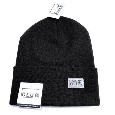 画像1: PROCLUB DOUBLE BEANIE ブラック