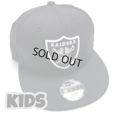 画像1: OAKLAND RAIDERS KIDS Snapback cap