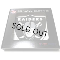 RAIDERS 3D WALL CLOCK