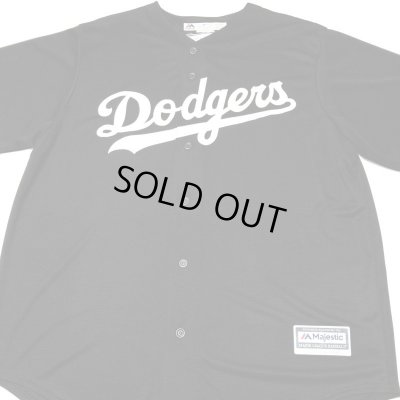 画像2: Majestic Dodgers Game shirt ブラック/ホワイト