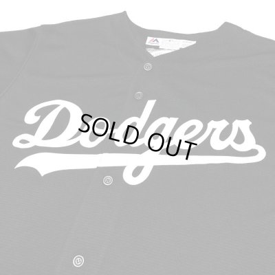 画像1: Majestic Dodgers Game shirt ブラック/ホワイト