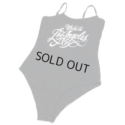 画像1: Estevan oriol "This is Los Angeles" bodysuit ブラック