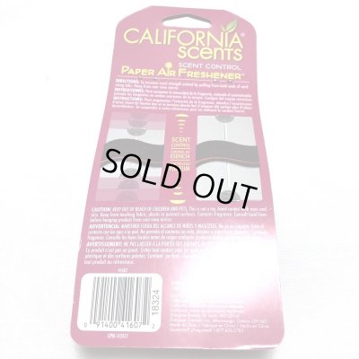 画像2: CALIFORNIA SCENTS ペーパーエアフレッシュナー チェリー 3つセット