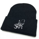 Estevan Oriol LA sign KNIT CAP ブラック