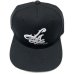 画像2: CALIFOGRIFO LA SCRIPT snapback cap ブラック (2)