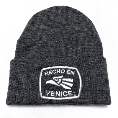 画像1: HECHO EN VENICE  HECHO EN knit cap チャコールグレー