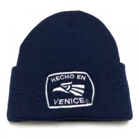 HECHO EN VENICE  HECHO EN knit cap ネイビー