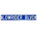 画像1: LOWRIDER BLVD ストリートサイン Blue/White (1)