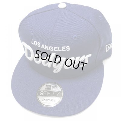 画像1: NEW ERA LA Dodgers OLD LOGO Snapback cap ドジャーブルー