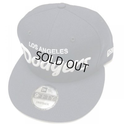 画像1: NEW ERA LA Dodgers OLD LOGO Snapback cap ダークネイビー