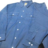 DICKIES ロングシャンブレーシャツ ブルー