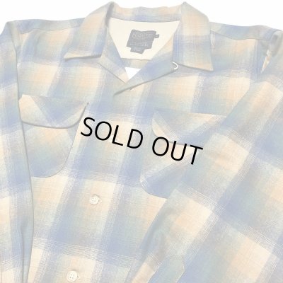 画像1: PENDLETON BOARD SHIRT ブルー/ベージュ