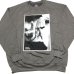 画像2: Estevan Oriol LA FINGER CREWNECK ライトチャコールグレー (2)