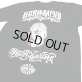 BORN X RAISED MISTER CARTOON PAYASO TEE BLACK