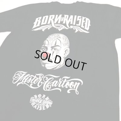 画像1: BORN X RAISED MISTER CARTOON PAYASO TEE BLACK