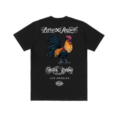 画像1: BORN X RAISED MISTER CARTOON GALLO TEE ブラック