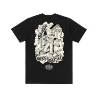 BORN X RAISED MISTER CARTOON LIQUOR STORE TEE ブラック