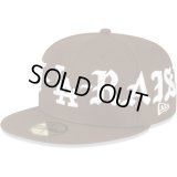 BORN X RAISED×LA Dodgers Big Logo Newera CAPブラウン