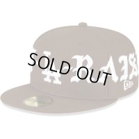 BORN X RAISED×LA Dodgers Big Logo Newera CAPブラウン